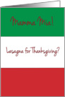 Italian Thanksgiving Humor card