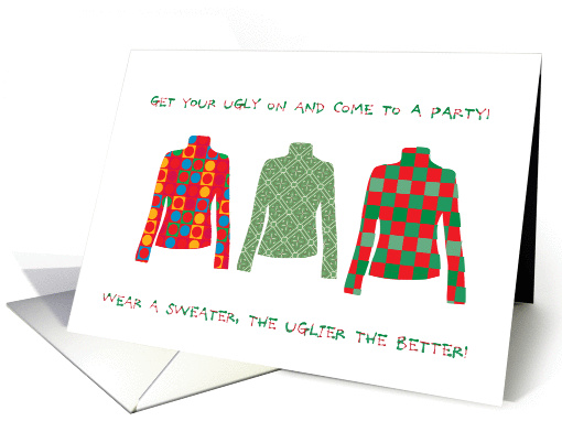 Ugly Christmas Sweater Party Invitation card (1002673)