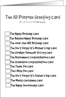 The All Purpose Card