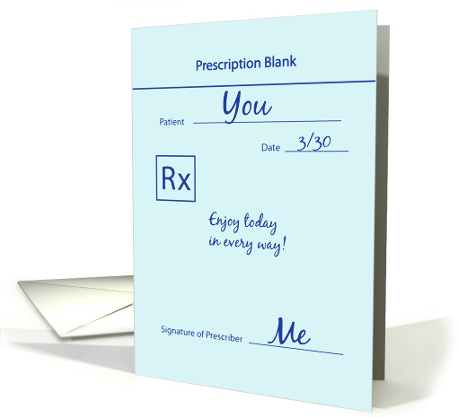 Happy National Doctors' Day Prescription card (1039009)