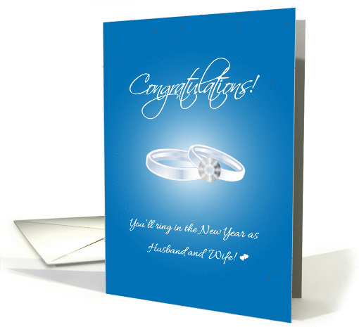 Ring in the New Year Wedding Congratulations card (1186082)