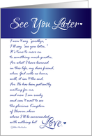 See You Later for Friend from Terminally Ill card