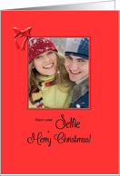 Merry Christmas Selfie Card