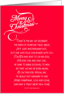 Not Ashamed to Say Merry Christmas card