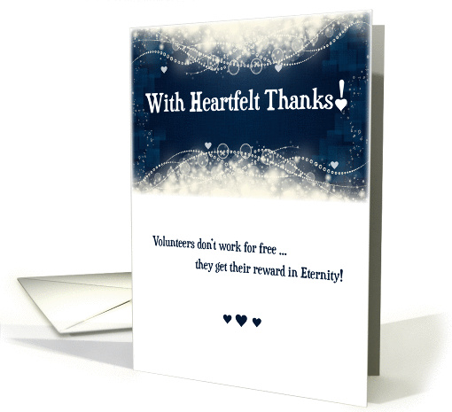 Christian Volunteer Thank You card (1419500)
