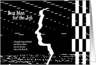 Best Man for the Job - Wedding Request card