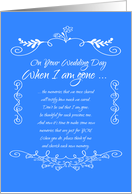 On Your Wedding .....