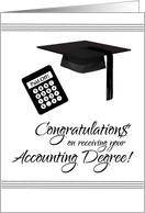 Accounting Degree Congratulations card