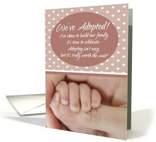 Holding Hands Adoption Finalization Party Invite card (1426724)