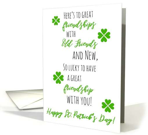 Happy St. Patrick's Day Friendship card (1469920)
