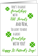 Happy St. Patrick’s Day Friendship card