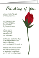 Thinking of You - Relationship Break Up card