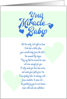Your Miracle Baby Boy - Preemie Milestone card