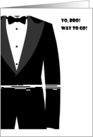 Yo, Bro! Wedding Congratulations card