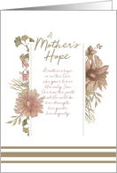 A Mother’s Hope Christian Mother’s Day Card