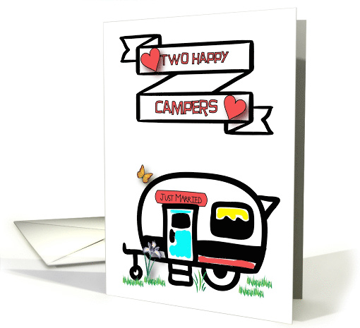 Happy Camper Wedding Congratulations card (1520600)