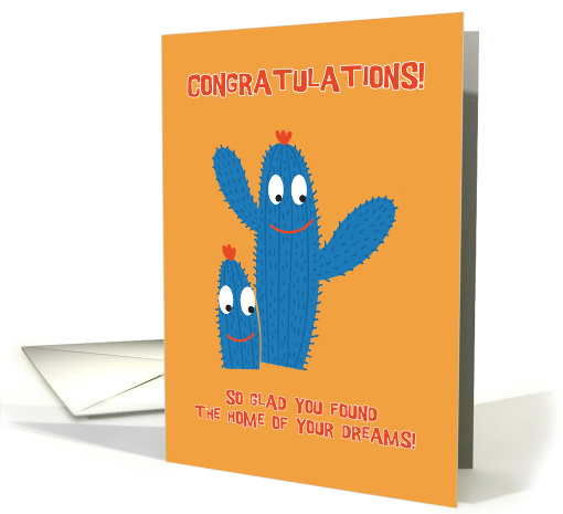 Southwest Cactus New Home Congratulations card (1528226)