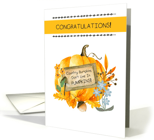 Country Bumpkins Congratulations on Your New Country Home card