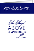 An Angel Above Is Watching In Love card