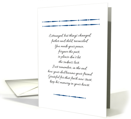 Sympathy Loss of Estranged Dad card (1554788)