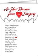 Recovery From Heart Surgery Inspirational card