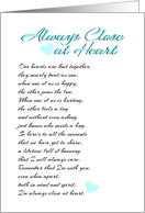 Always Close at Heart card