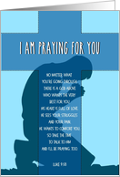 Homeless Ministry - I Am Praying For You card