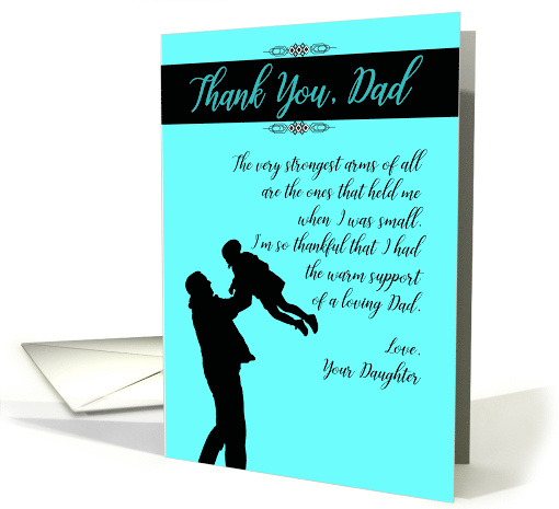 Father's Day Daughter Thank You Dad card (1561504)