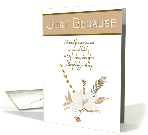 Just Because Autumn Floral card (1562606)