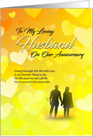 Happy Anniversary to My Loving Husband card