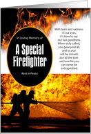 In Loving Memory of A Special Firefighter card