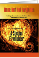 Gone But Not Forgotten - A Special Firefighter card