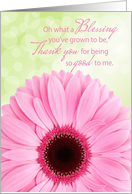 You Are A Blessing Thank You Gerbera card