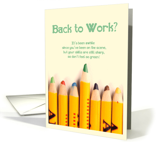 Back to Work? - Re-entering Workforce Congratulations for Mom card