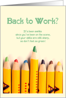 Back to Work? - Re-entering Workforce Congratulations for Mom card
