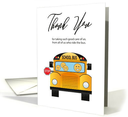 School Bus Driver Thanks card (1569460)