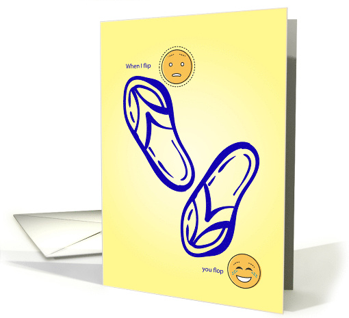 When I Flip, You Flop Happy Anniversary to My Husband card (1569958)