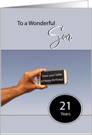 To A Wonderful Son 21st Birthday Enjoy Your Selfie card