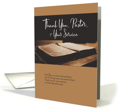 Thank You Pastor for Pastor Appreciation Day card (1580084)