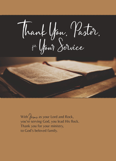 Thank You Pastor for...