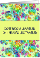 The Road Less Traveled Encouragement card