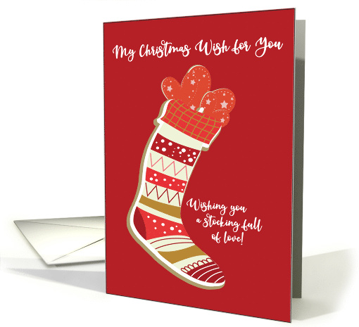 My Christmas Wish For You - A Stocking Full of Love card (1589518)