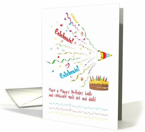 Happy Birthday in Morse Code card (1592820)