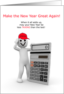 Make the New Year Great Again Less Taxing card