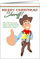Merry Christmas Sheriff! Shine Like A Star! card