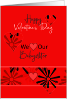 Valentine for Our Babysitter card