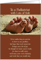 Podiatrist Retirement - It’s Time to Walk (from Group) card