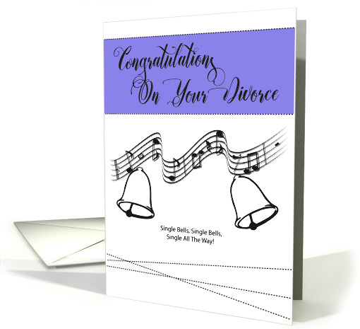 Single Bells Divorce Congratulations card (1598392)