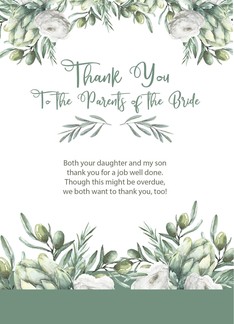 Thank You Parents of...