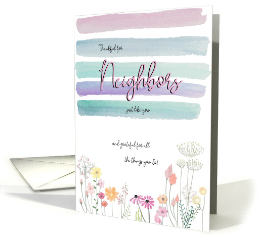 Thank You Neighbor For Looking Out For My Parents card (1603268)